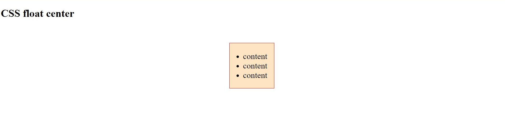 Center Floated Elements With CSS | Delft Stack