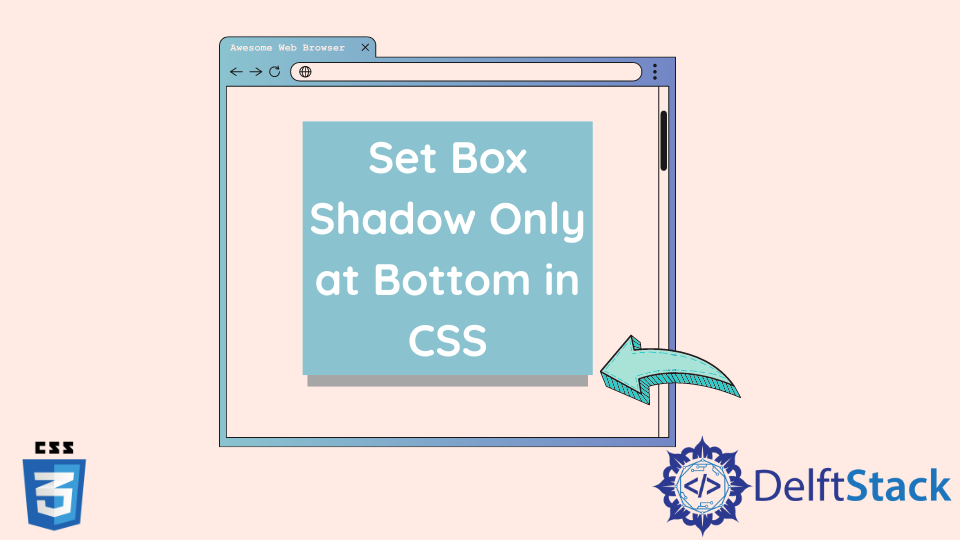 CSS でボックスの影を底部だけに設定する