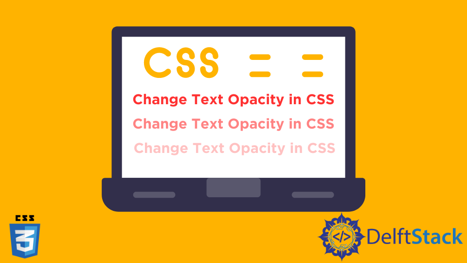 Text-Opazität in CSS ändern