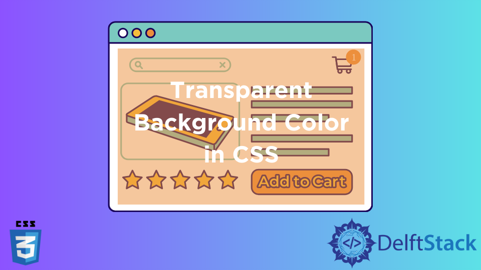 Transparente Hintergrundfarbe in CSS