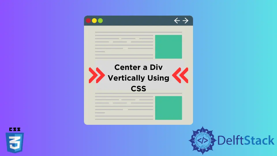 Centrer une div verticalement à l'aide de CSS