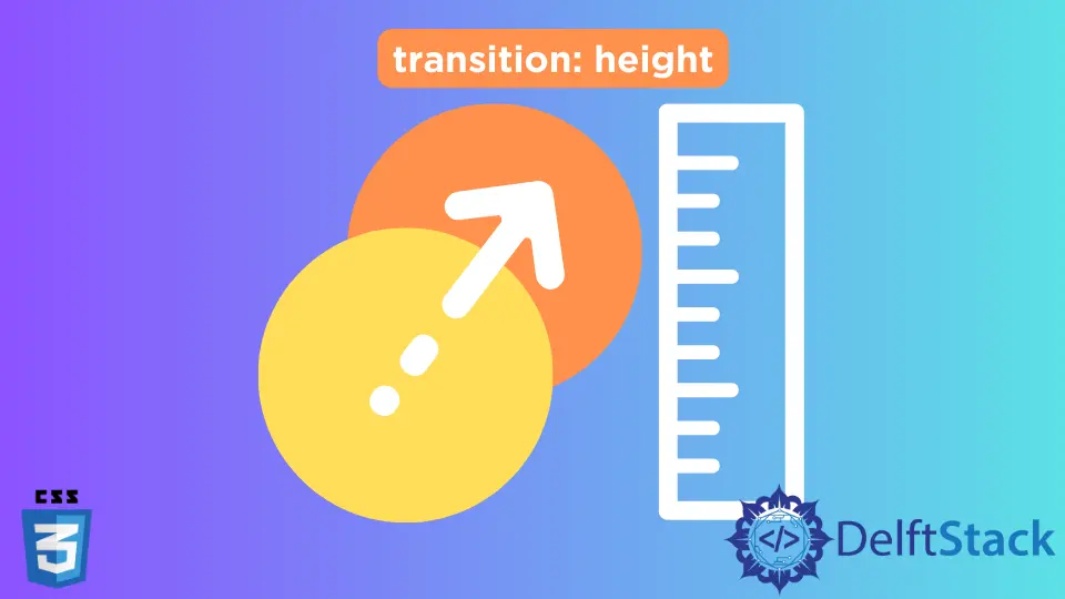 Hauteur de transition en CSS