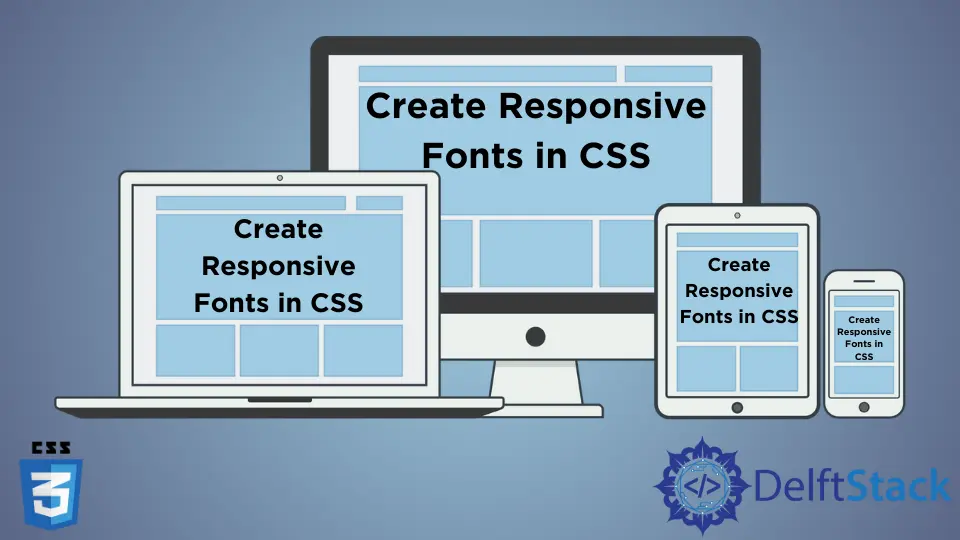 CSS에서 반응형 글꼴 만들기