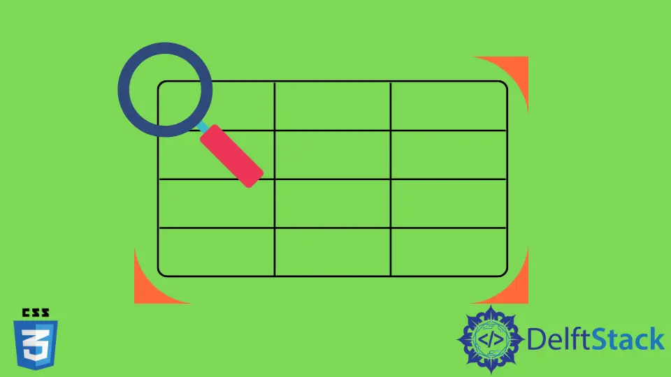 How to Make an HTML Table With Rounded Corner Using CSS