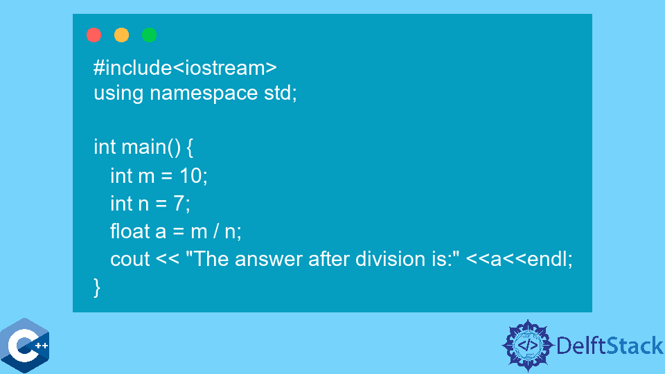 Division in C++