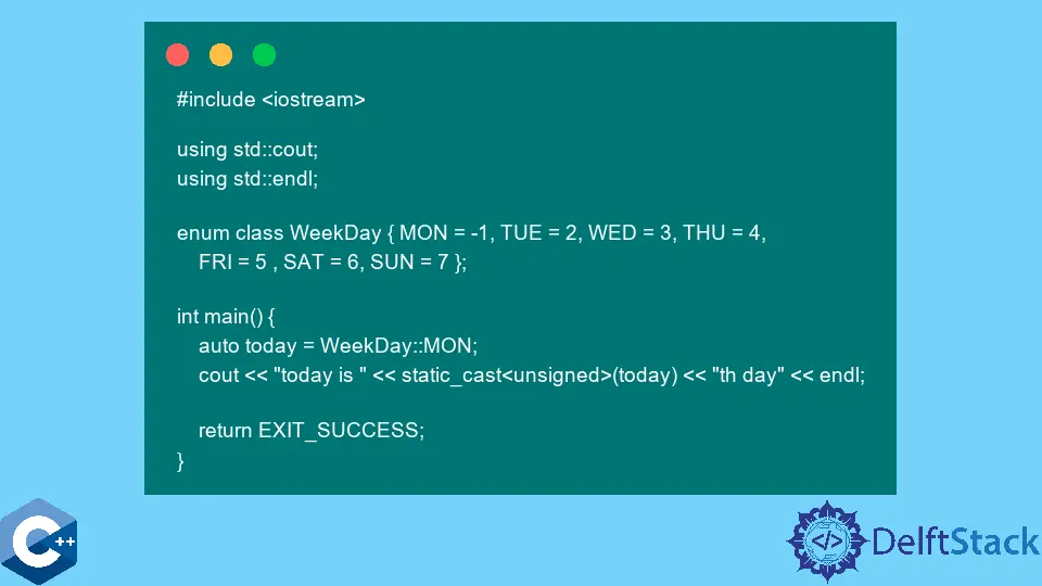 Enumeration Type in C++