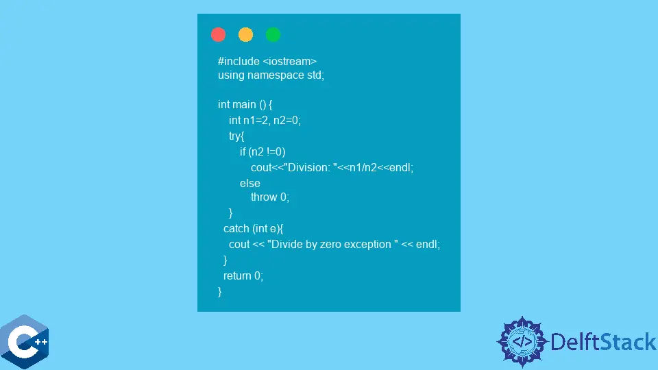 Behandlung von Fehlern in C++