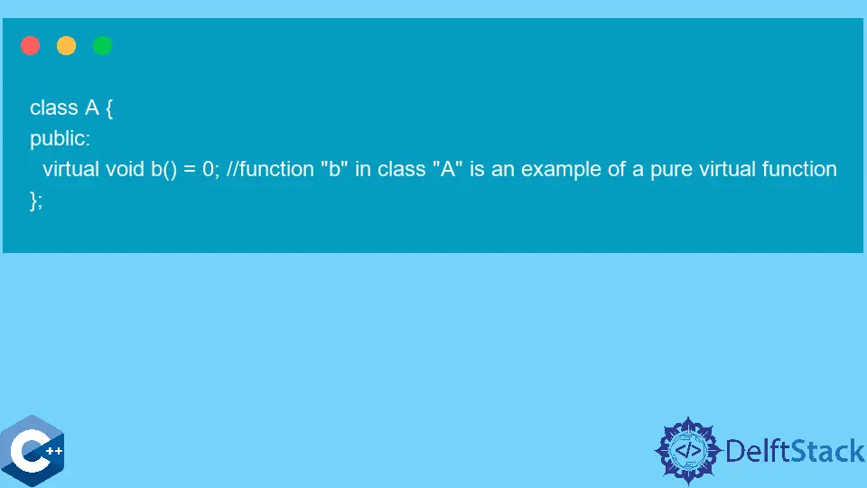 Implémenter des interfaces à l'aide d'une classe abstraite en C++