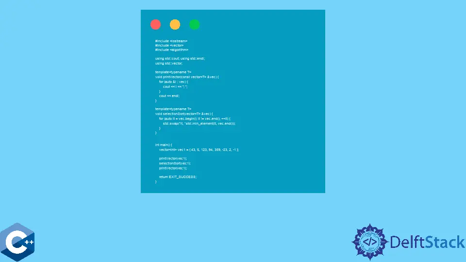 How to Implement the Selection Sort Algorithm in C++