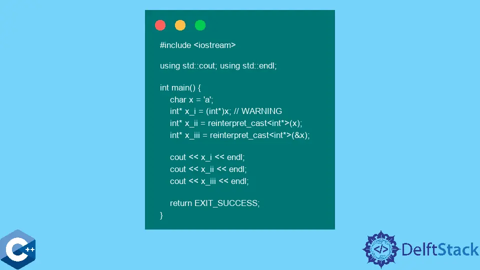 Utilice el comando static_cast en C++