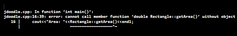 cannot call member function without object