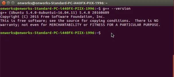 verifique la versión del compilador cpp en linux - imagen dos