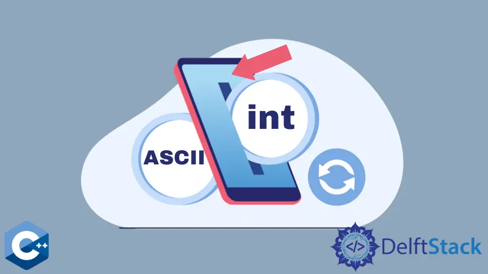 如何在 C++ 中将 Int 转换为 ASCII 字符