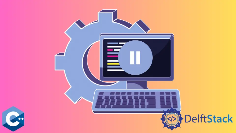 Metti in pausa un programma in C++