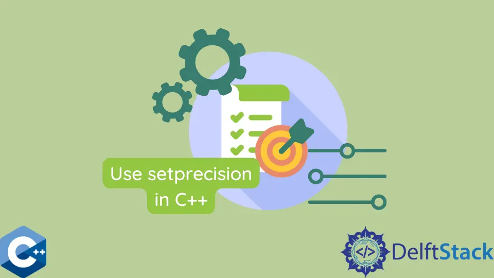 Cómo usar setprecision en C++