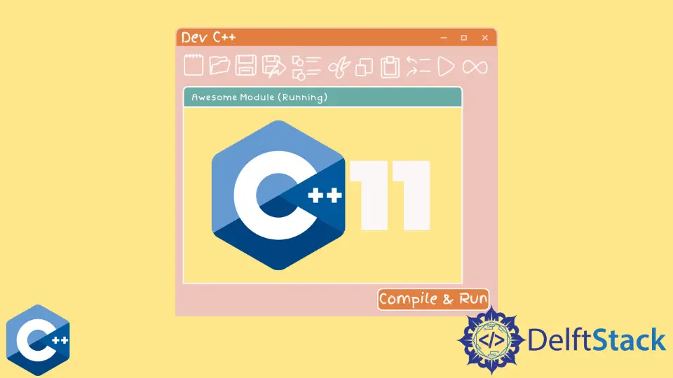 Dev C++에서 C++ 11 코드 컴파일 및 실행