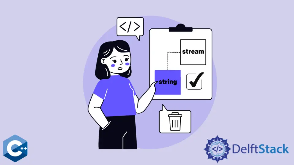 Löschen Sie Stringstream in C++