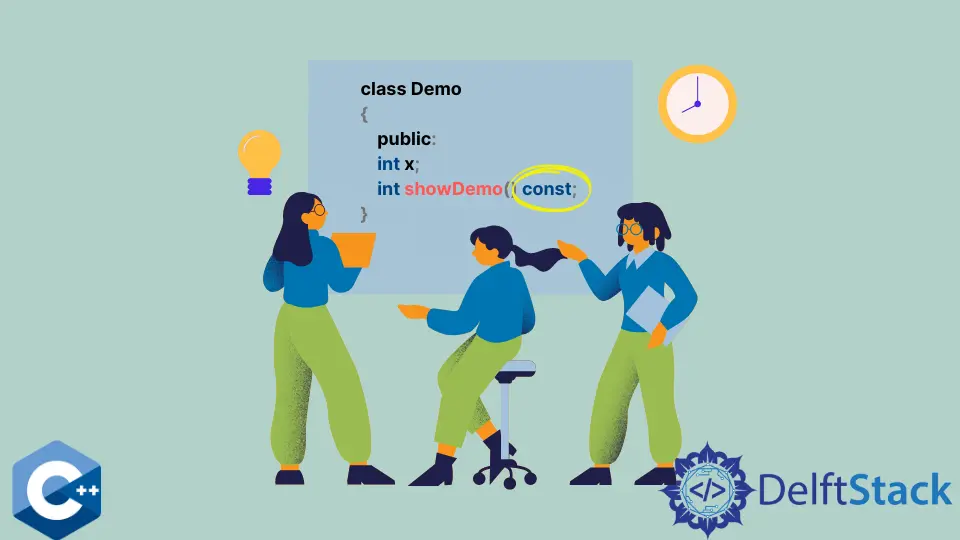 The const Keyword in Function Declaration of Classes in C++