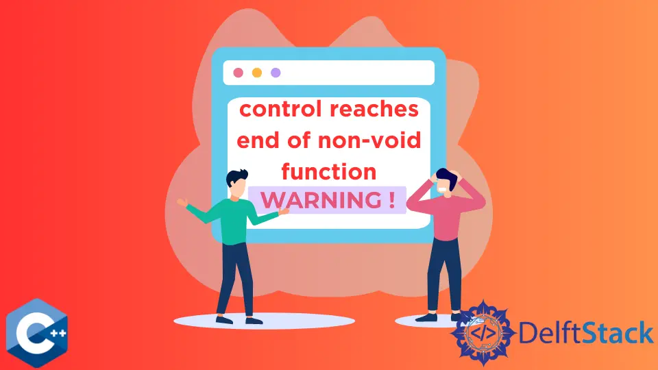 Risolvi il controllo raggiunge la fine dell'errore di funzione non nulla in C++