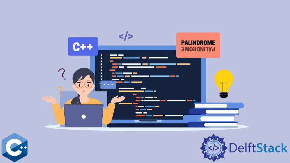 Comprueba si la cadena es el palíndromo en C++