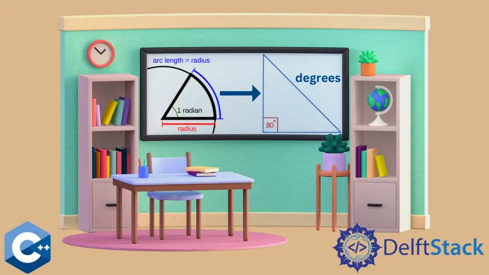 How to Convert Radians to Degrees in C++