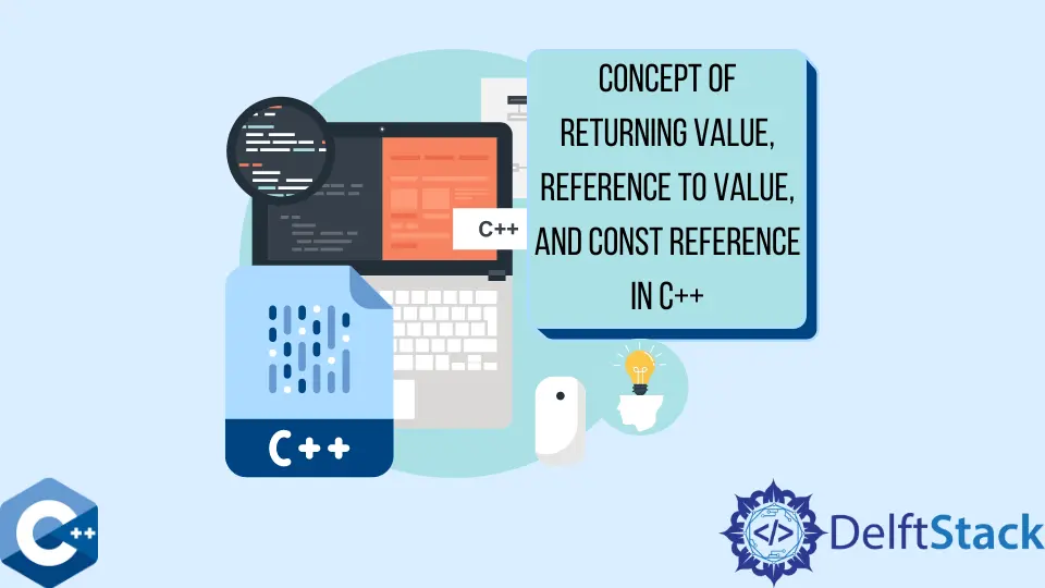 Concepto de valor de retorno, referencia a valor y referencia constante en C++