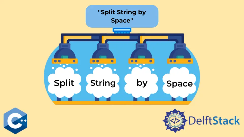 Dividi stringa per spazio in C++