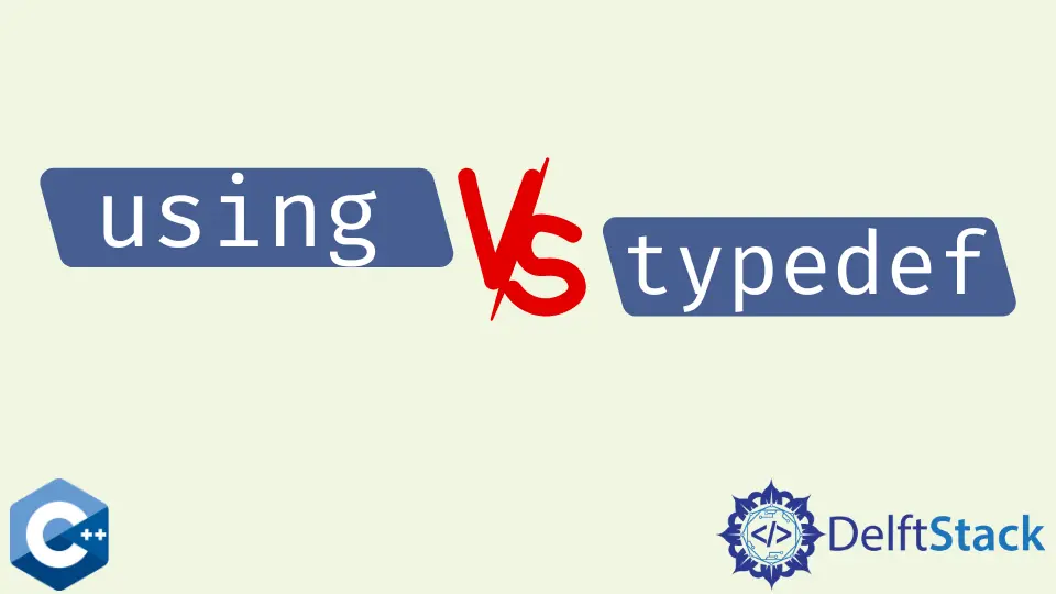 Verwenden von vs typedef in C++