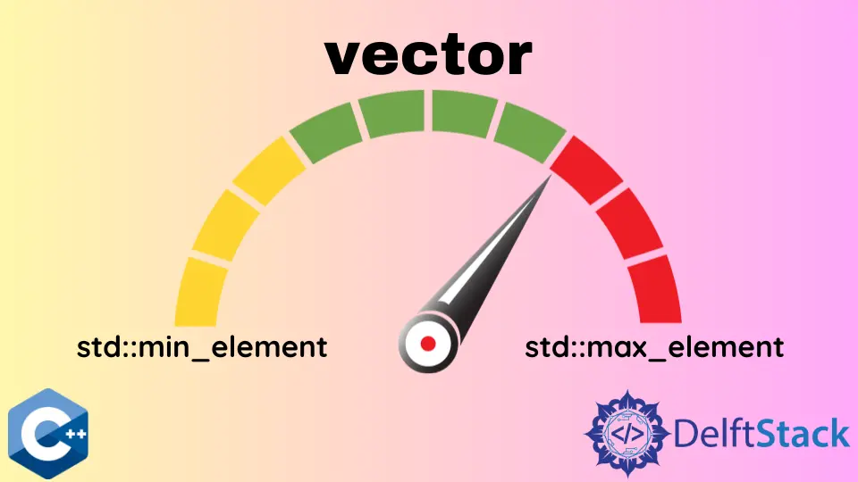 Maximum and Minimum Value From a Vector in C++