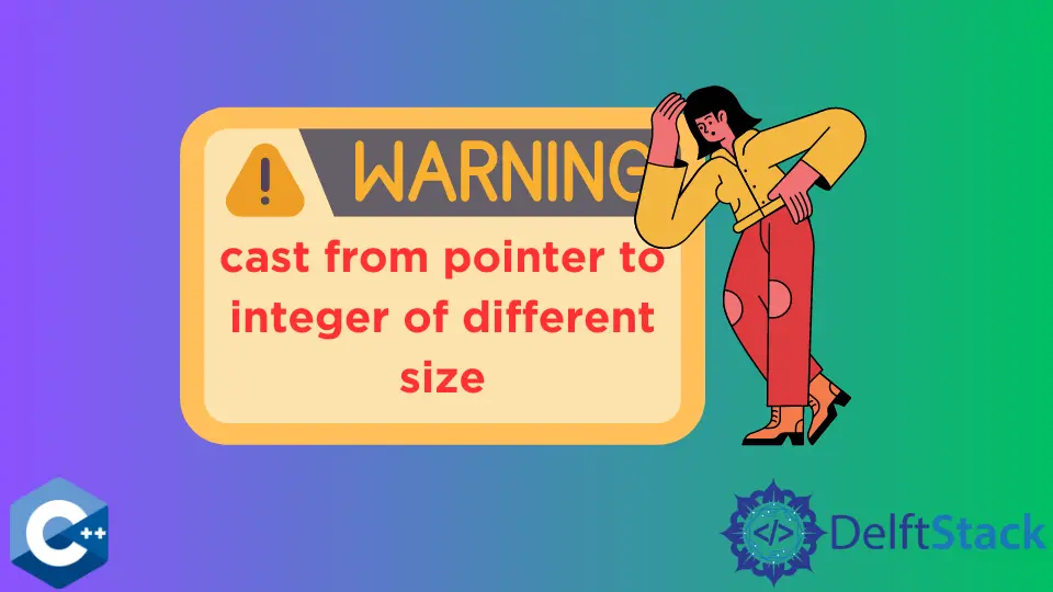 Warning: Cast From Pointer to Integer of Different Size in C++