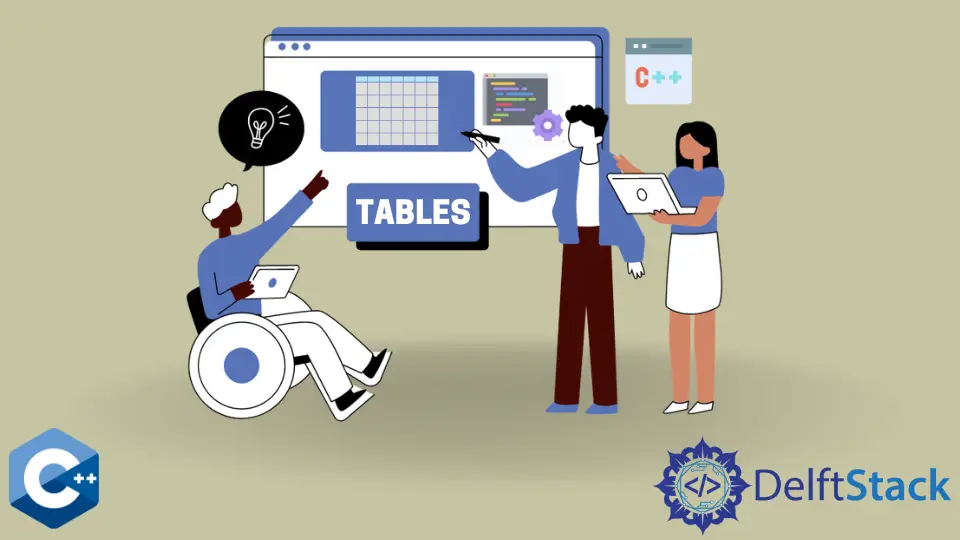 How to Create a Table in C++