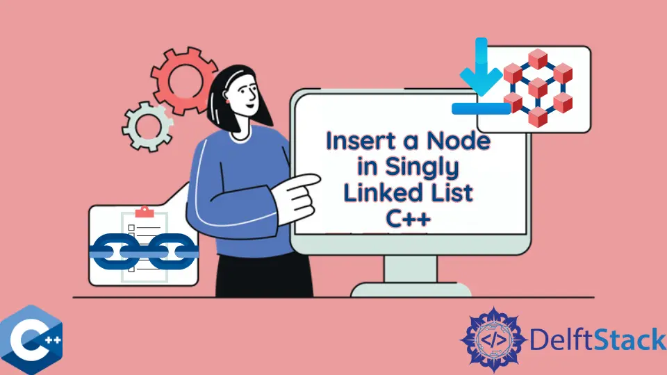 Inserimento di un nodo nella lista a collegamento singolo C++