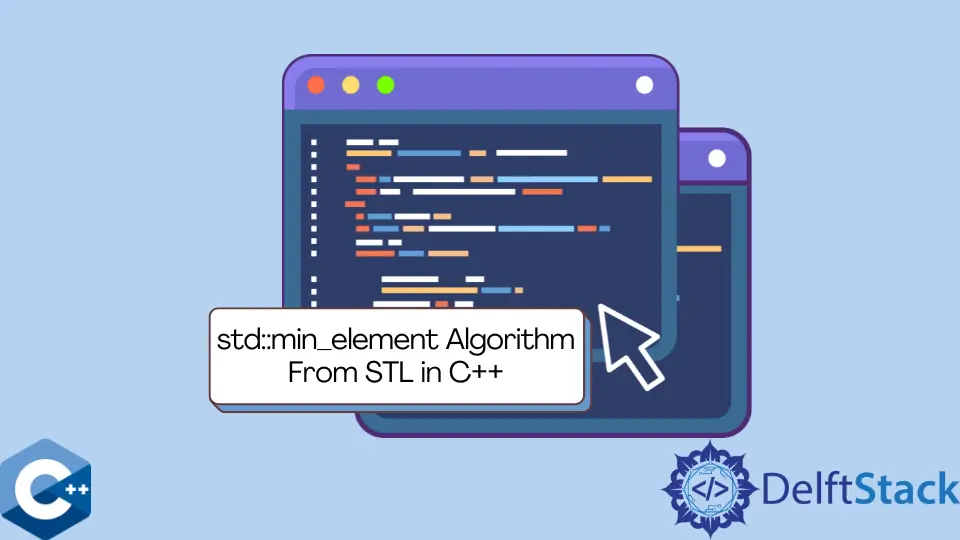 El algoritmo std::min_element de STL en C++