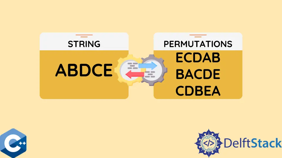 Imprimer toutes les permutations de la chaîne en C++