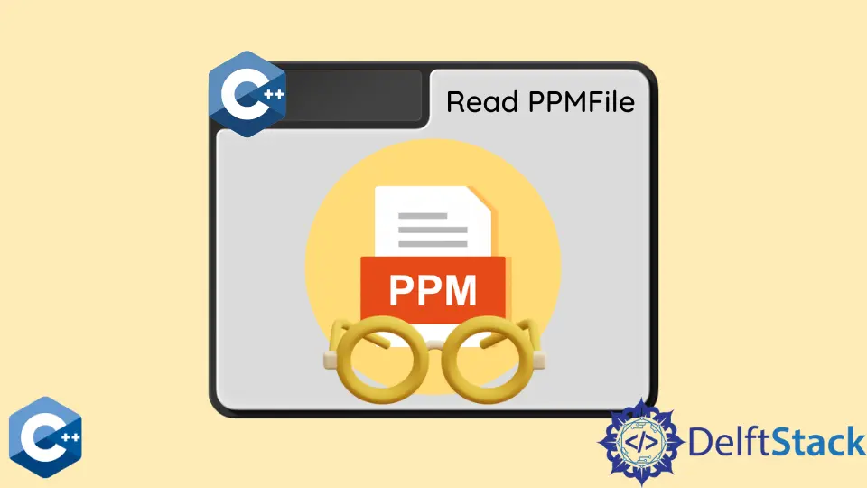 C++에서 PPM 파일 읽기