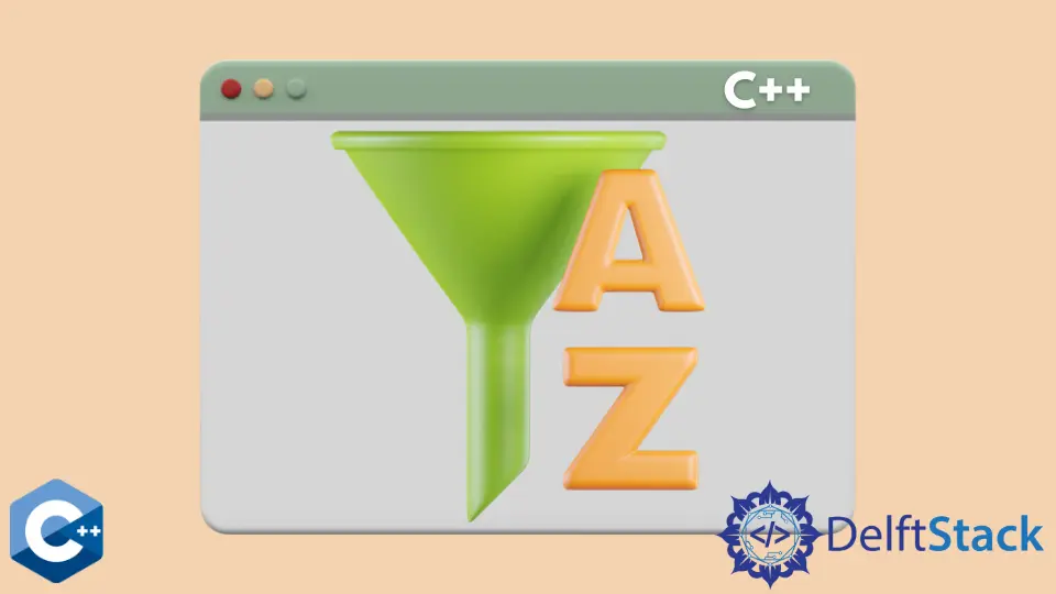 Zeichenketten alphabetisch sortieren in C++