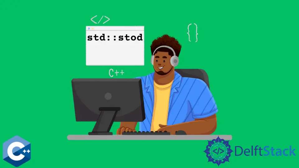 Use a família de funções std::stod em C++