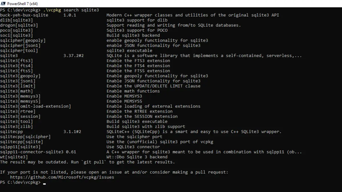 búsqueda de powershell sqlite3