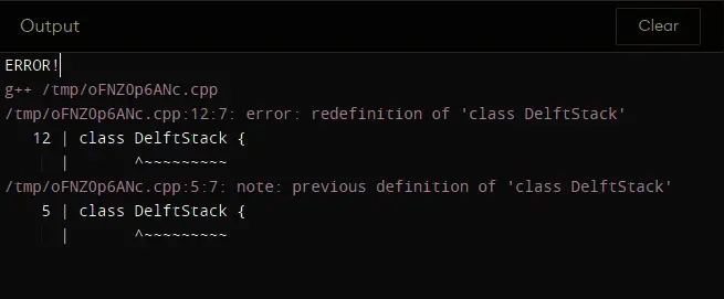 Redefinition of Class Error in C++