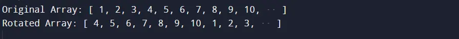 Shifting Array Elements - std::rotate_copy