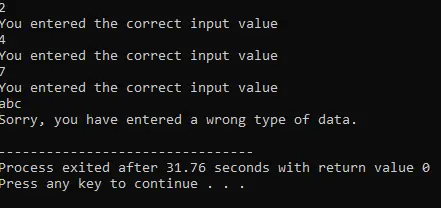 use while cin to take multiple inputs until the user enters some invalid data