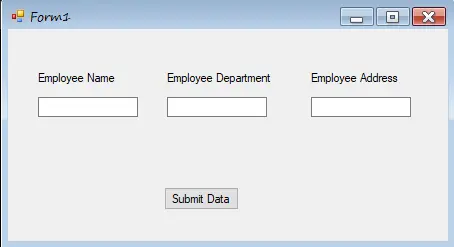 Crear un diseño de formulario de información del empleado