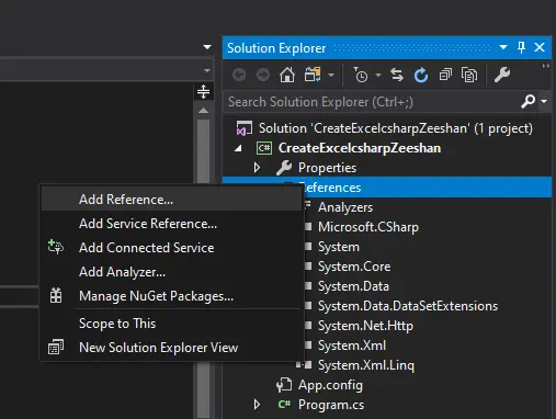 Microsoft Visual Studio - Add Reference