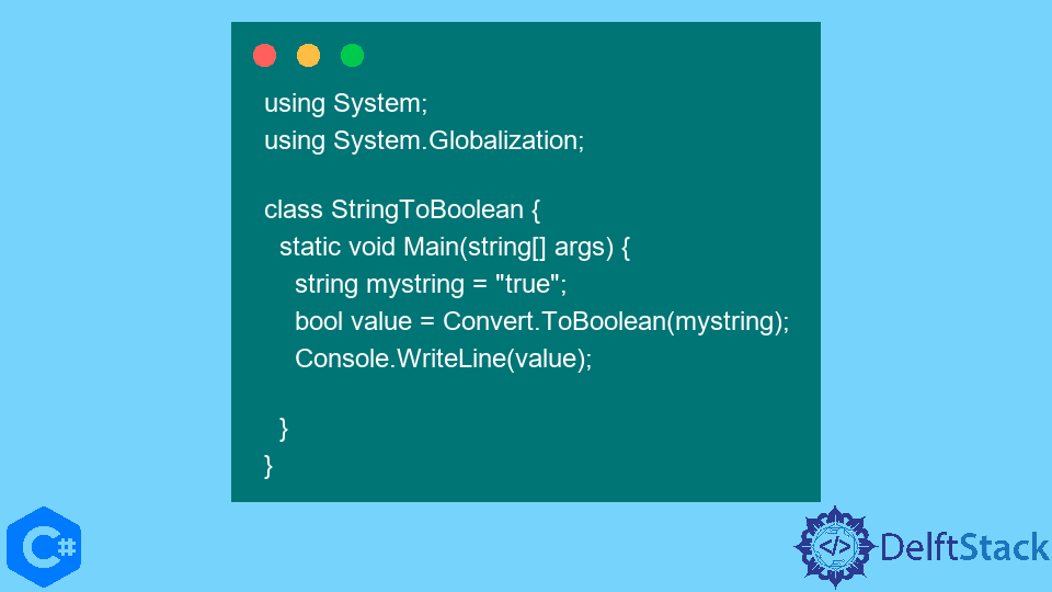C# で文字列をブール値に変換する方法