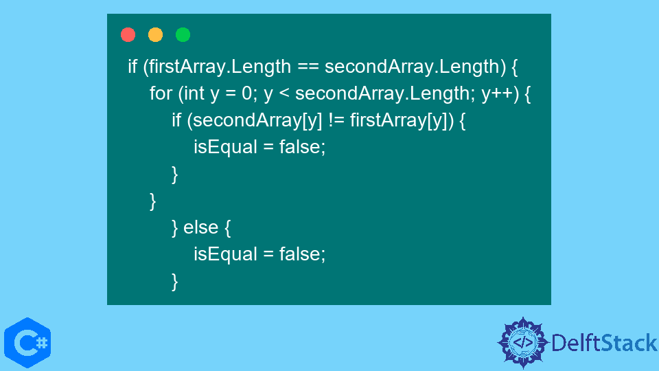 Arrays vergleichen in C#