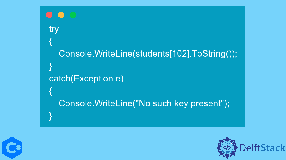 Check for the Existence of a Dictionary Key in C#