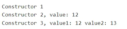 call one constructor from another in csharp - output 1