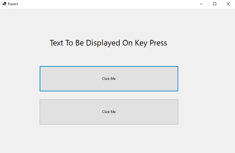 create a form application in c#