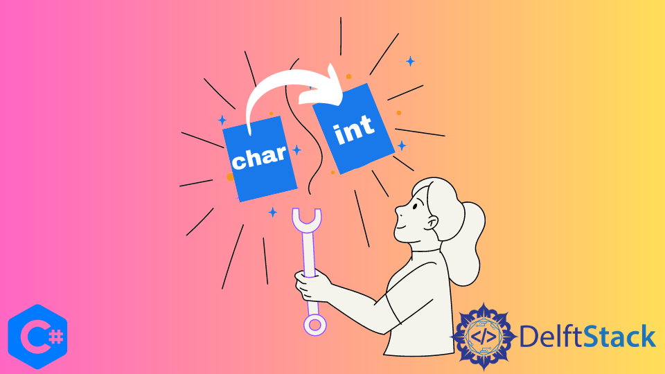 C# 將字元 char 轉換為整型 int
