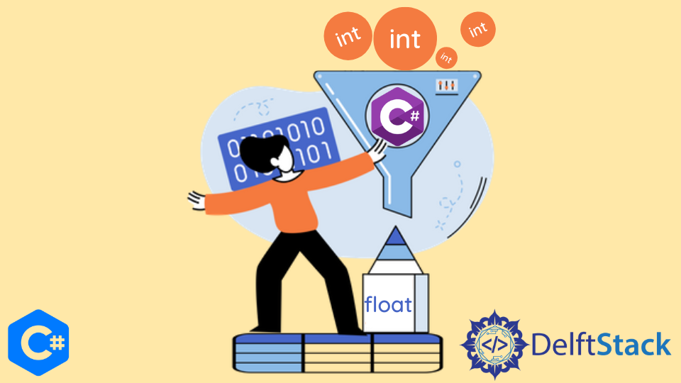 C# で Int を Float に変換する